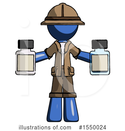 Royalty-Free (RF) Blue Design Mascot Clipart Illustration by Leo Blanchette - Stock Sample #1550024