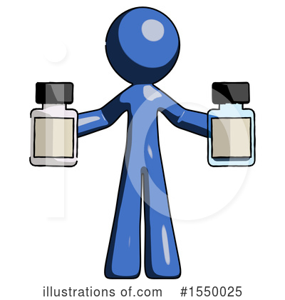 Royalty-Free (RF) Blue Design Mascot Clipart Illustration by Leo Blanchette - Stock Sample #1550025