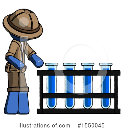 Royalty-Free (RF) Blue Design Mascot Clipart Illustration by Leo Blanchette - Stock Sample #1550045