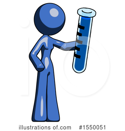 Royalty-Free (RF) Blue Design Mascot Clipart Illustration by Leo Blanchette - Stock Sample #1550051