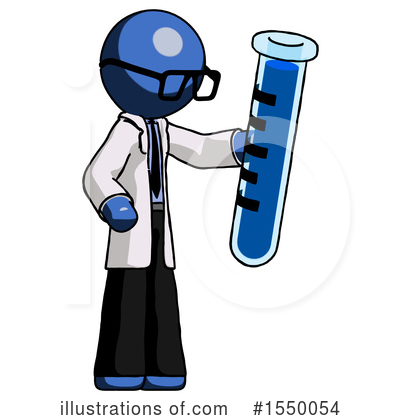 Royalty-Free (RF) Blue Design Mascot Clipart Illustration by Leo Blanchette - Stock Sample #1550054