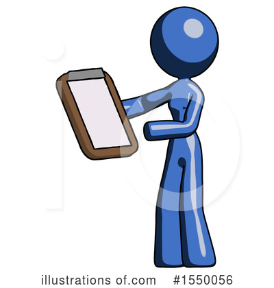 Royalty-Free (RF) Blue Design Mascot Clipart Illustration by Leo Blanchette - Stock Sample #1550056