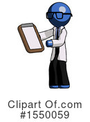 Blue Design Mascot Clipart #1550059 by Leo Blanchette