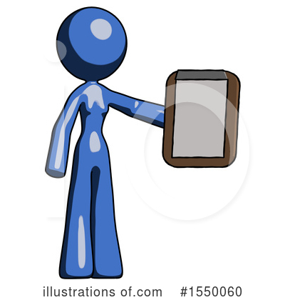 Royalty-Free (RF) Blue Design Mascot Clipart Illustration by Leo Blanchette - Stock Sample #1550060