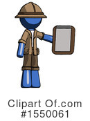 Blue Design Mascot Clipart #1550061 by Leo Blanchette
