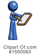 Blue Design Mascot Clipart #1550063 by Leo Blanchette