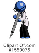Blue Design Mascot Clipart #1550075 by Leo Blanchette