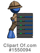 Blue Design Mascot Clipart #1550094 by Leo Blanchette