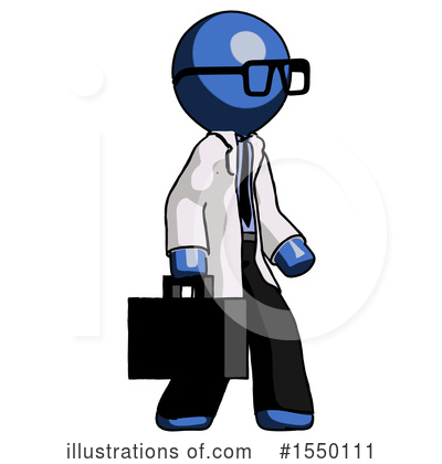 Royalty-Free (RF) Blue Design Mascot Clipart Illustration by Leo Blanchette - Stock Sample #1550111