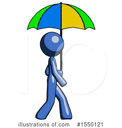 Royalty-Free (RF) Blue Design Mascot Clipart Illustration by Leo Blanchette - Stock Sample #1550121