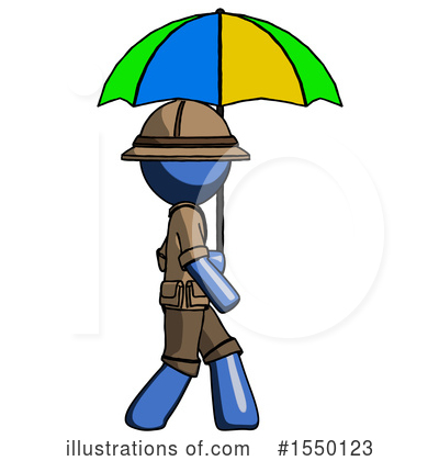 Royalty-Free (RF) Blue Design Mascot Clipart Illustration by Leo Blanchette - Stock Sample #1550123