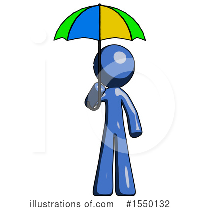 Royalty-Free (RF) Blue Design Mascot Clipart Illustration by Leo Blanchette - Stock Sample #1550132