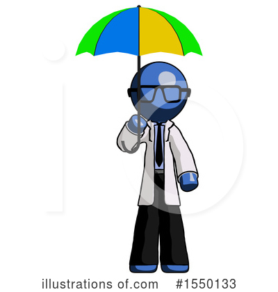 Royalty-Free (RF) Blue Design Mascot Clipart Illustration by Leo Blanchette - Stock Sample #1550133