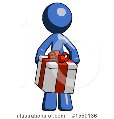 Royalty-Free (RF) Blue Design Mascot Clipart Illustration by Leo Blanchette - Stock Sample #1550136