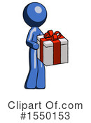 Blue Design Mascot Clipart #1550153 by Leo Blanchette