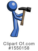 Blue Design Mascot Clipart #1550158 by Leo Blanchette