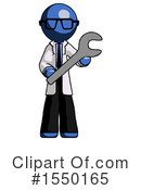 Blue Design Mascot Clipart #1550165 by Leo Blanchette