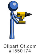 Blue Design Mascot Clipart #1550174 by Leo Blanchette