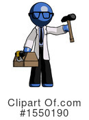 Blue Design Mascot Clipart #1550190 by Leo Blanchette