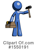 Blue Design Mascot Clipart #1550191 by Leo Blanchette