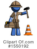 Blue Design Mascot Clipart #1550192 by Leo Blanchette