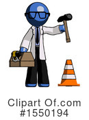 Blue Design Mascot Clipart #1550194 by Leo Blanchette
