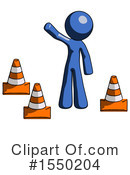 Blue Design Mascot Clipart #1550204 by Leo Blanchette