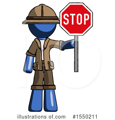Royalty-Free (RF) Blue Design Mascot Clipart Illustration by Leo Blanchette - Stock Sample #1550211