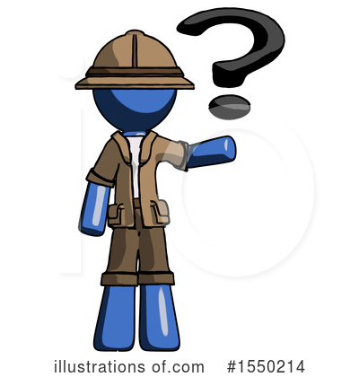 Royalty-Free (RF) Blue Design Mascot Clipart Illustration by Leo Blanchette - Stock Sample #1550214