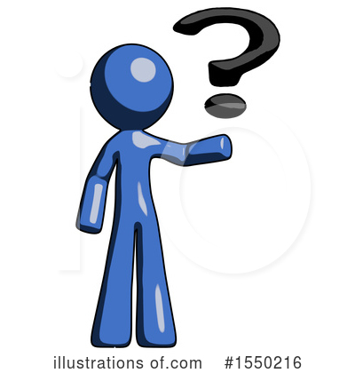 Royalty-Free (RF) Blue Design Mascot Clipart Illustration by Leo Blanchette - Stock Sample #1550216