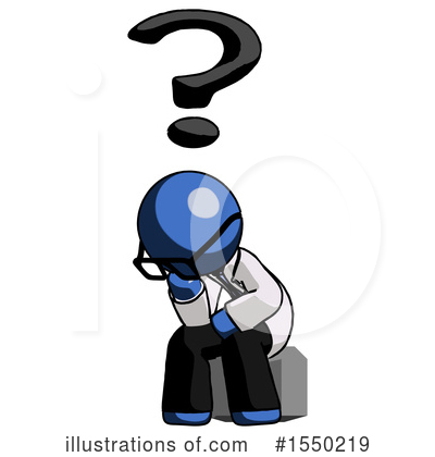 Royalty-Free (RF) Blue Design Mascot Clipart Illustration by Leo Blanchette - Stock Sample #1550219