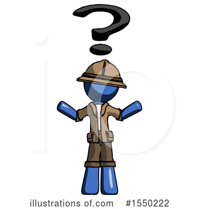 Royalty-Free (RF) Blue Design Mascot Clipart Illustration by Leo Blanchette - Stock Sample #1550222
