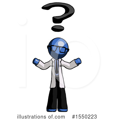 Royalty-Free (RF) Blue Design Mascot Clipart Illustration by Leo Blanchette - Stock Sample #1550223