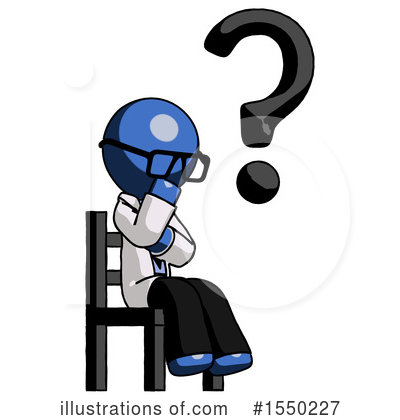 Royalty-Free (RF) Blue Design Mascot Clipart Illustration by Leo Blanchette - Stock Sample #1550227