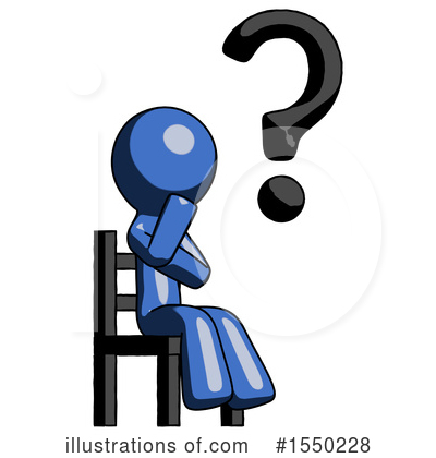 Royalty-Free (RF) Blue Design Mascot Clipart Illustration by Leo Blanchette - Stock Sample #1550228