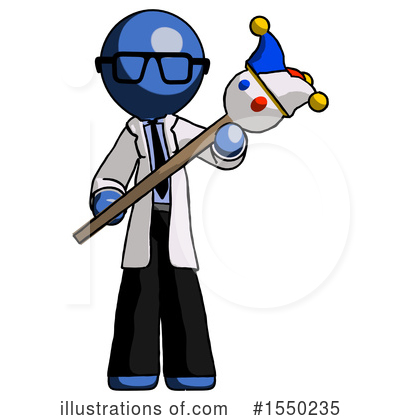 Royalty-Free (RF) Blue Design Mascot Clipart Illustration by Leo Blanchette - Stock Sample #1550235