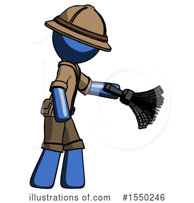 Royalty-Free (RF) Blue Design Mascot Clipart Illustration by Leo Blanchette - Stock Sample #1550246