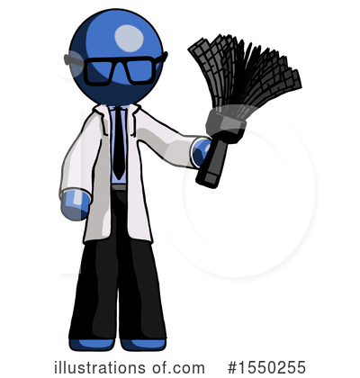 Royalty-Free (RF) Blue Design Mascot Clipart Illustration by Leo Blanchette - Stock Sample #1550255