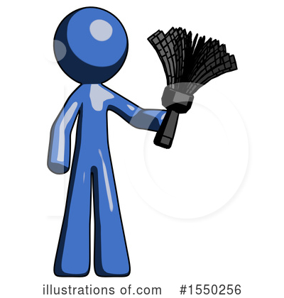 Royalty-Free (RF) Blue Design Mascot Clipart Illustration by Leo Blanchette - Stock Sample #1550256