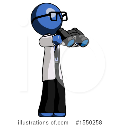 Royalty-Free (RF) Blue Design Mascot Clipart Illustration by Leo Blanchette - Stock Sample #1550258