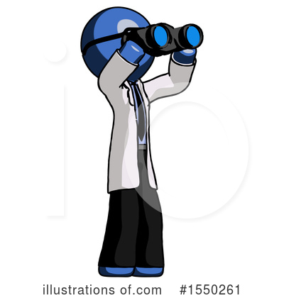 Royalty-Free (RF) Blue Design Mascot Clipart Illustration by Leo Blanchette - Stock Sample #1550261