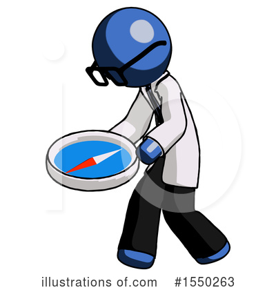Royalty-Free (RF) Blue Design Mascot Clipart Illustration by Leo Blanchette - Stock Sample #1550263