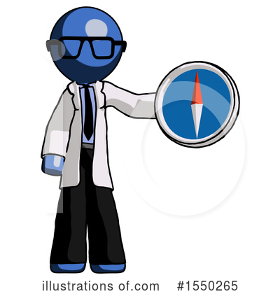 Royalty-Free (RF) Blue Design Mascot Clipart Illustration by Leo Blanchette - Stock Sample #1550265