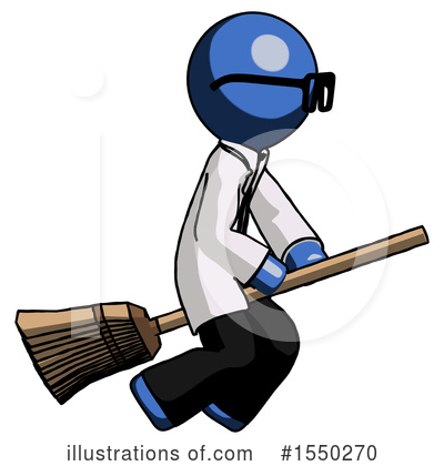 Royalty-Free (RF) Blue Design Mascot Clipart Illustration by Leo Blanchette - Stock Sample #1550270