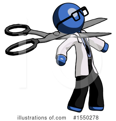 Royalty-Free (RF) Blue Design Mascot Clipart Illustration by Leo Blanchette - Stock Sample #1550278