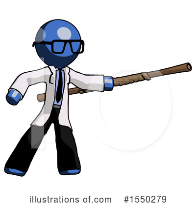 Royalty-Free (RF) Blue Design Mascot Clipart Illustration by Leo Blanchette - Stock Sample #1550279