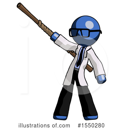 Royalty-Free (RF) Blue Design Mascot Clipart Illustration by Leo Blanchette - Stock Sample #1550280