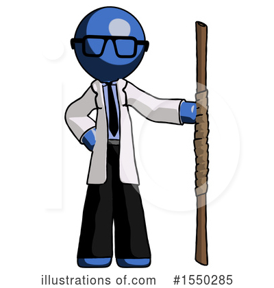 Royalty-Free (RF) Blue Design Mascot Clipart Illustration by Leo Blanchette - Stock Sample #1550285