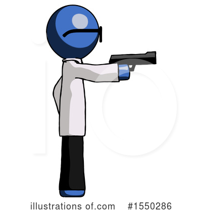 Royalty-Free (RF) Blue Design Mascot Clipart Illustration by Leo Blanchette - Stock Sample #1550286