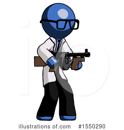Royalty-Free (RF) Blue Design Mascot Clipart Illustration by Leo Blanchette - Stock Sample #1550290